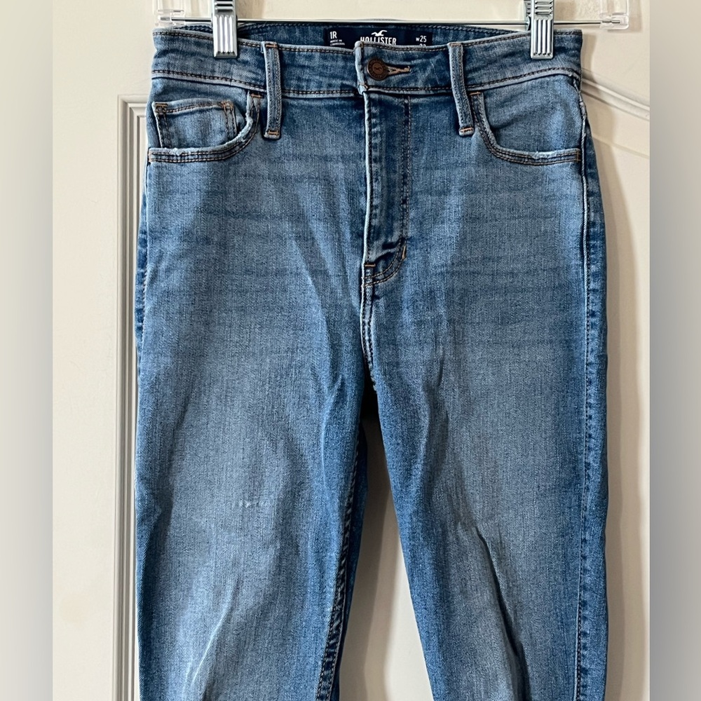 Hollister Vintage Flare Distressed Soft Stretch Medium Was Women's Jeans Size 1 - Picture 9 of 16